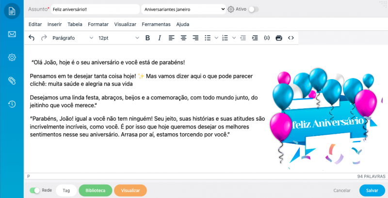 Área comercial e mailing - Buffetmax